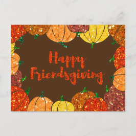Happy Friendsgiving Thanksgiving Holiday Card Briefkaart