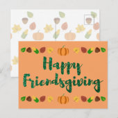Happy Friendsgiving Thanksgiving Holiday Card Briefkaart (Voorkant / Achterkant)
