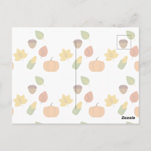 Happy Friendsgiving Thanksgiving Holiday Card Briefkaart (Achterkant)