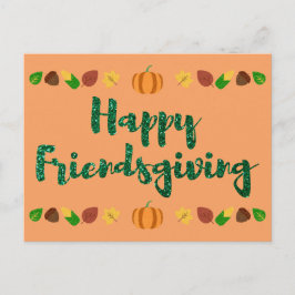 Happy Friendsgiving Thanksgiving Holiday Card Briefkaart