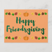 Happy Friendsgiving Thanksgiving Holiday Card Briefkaart (Voorkant)