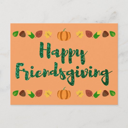 Happy Friendsgiving Thanksgiving Holiday Card Briefkaart (Voorkant)