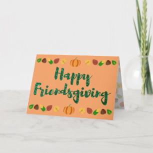 Happy Friendsgiving Thanksgiving Holiday Card Kaart