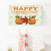 Happy Friendsgiving / Thanksgiving muurbanner Spandoek (Insitu)