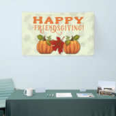 Happy Friendsgiving / Thanksgiving muurbanner Spandoek (Beurs)