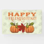 Happy Friendsgiving / Thanksgiving muurbanner Spandoek (Horizontaal)