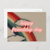 HAPPY FRIENDSHIP DAY briefkaart (Voorkant / Achterkant)