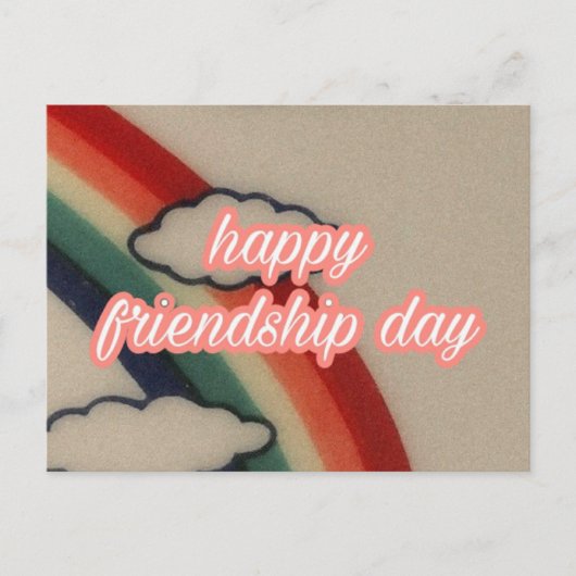 HAPPY FRIENDSHIP DAY briefkaart (Voorkant)