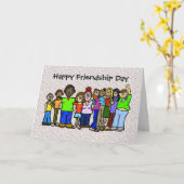 Happy Friendship Day Group-kaart voor aanpassing Kaart (Gele Bloem)