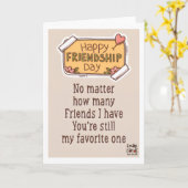 Happy Friendship Day - Quote Kaart (Gele Bloem)
