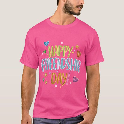 Happy Friendship Day T-shirt (Voorkant)