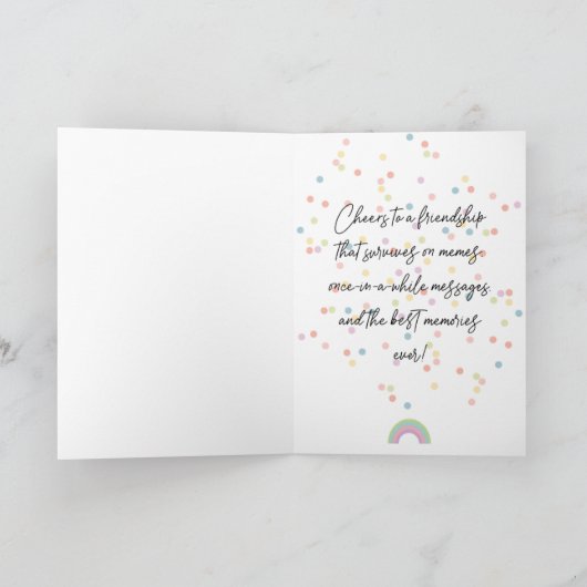 Happy Friendship Kaart (Binnen)