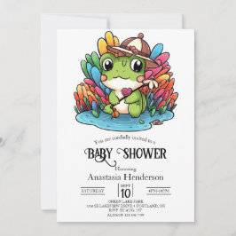 Happy Frog-Baby shower Kaart