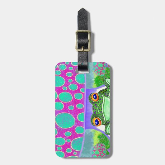 Happy Frog Bagagelabel (Voorkant verticaal)