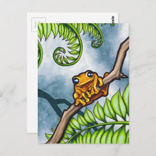 Happy Frog Briefkaart (Voorkant / Achterkant)