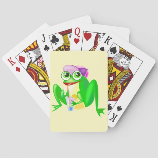 Happy Frog die Kaarten speelt Aangepaste kleuren - (Achterkant)