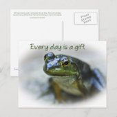 Happy Frog Enmoegement Briefkaart (Voorkant / Achterkant)