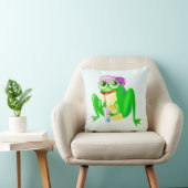 Happy Frog Funny Pillow - Aangepaste kleuren of te Kussen (Stoel)