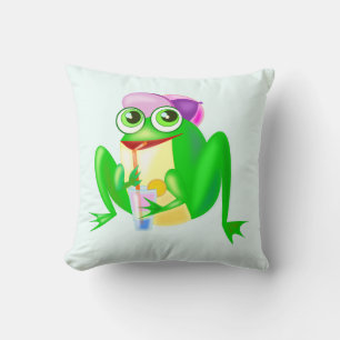 Happy Frog Funny Pillow - Aangepaste kleuren of te Kussen