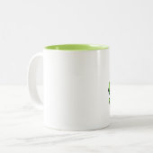 Happy Frog (gepersonaliseerd) Tweekleurige Koffiemok (Voorkant links)