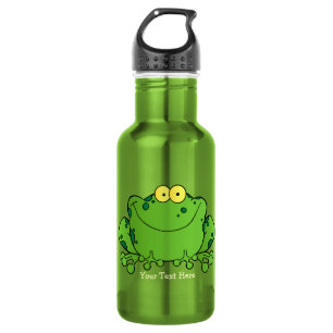 Happy Frog (gepersonaliseerd) Waterfles