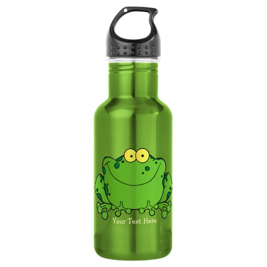 Happy Frog (gepersonaliseerd) Waterfles (Voorkant)