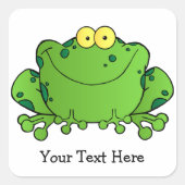 Happy Frog (gepersonaliseerde) Stickers (Voorkant)