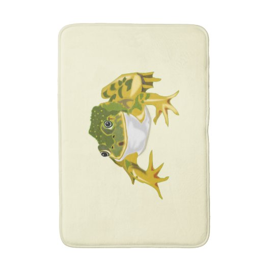 Happy Frog Grappige Badmat - Kies kleuren (Voorkant Verticaal)