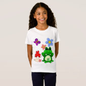 Happy Frog in het KINDER voorjaar T-shirt (Voorkant volledig)