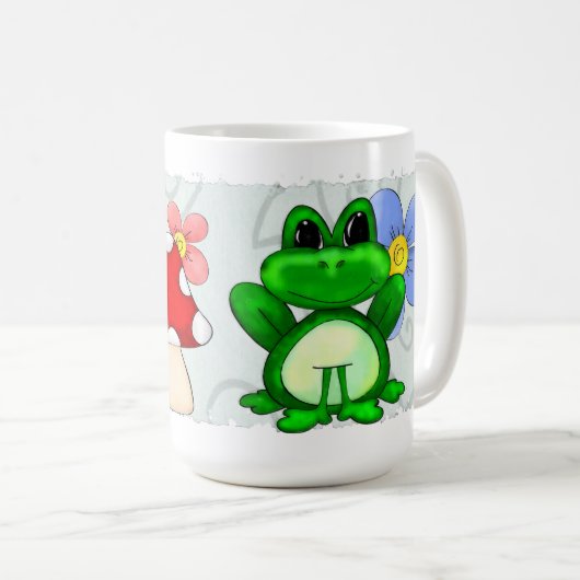 Happy Frog in lente Koffiemok (Voorkant rechts)