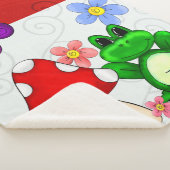 Happy Frog in lente Sherpa Deken (3/4)