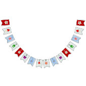 Happy Frog In Spring Decor Gepersonaliseerd Vlaggetjes (Alle)