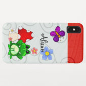 Happy Frog in Spring genoemd Case-Mate iPhone Case (Achterkant (horizontaal))