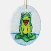 Happy Frog Keramisch Ornament (Rechts)