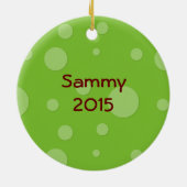 Happy Frog Keramisch Ornament (Achterkant)