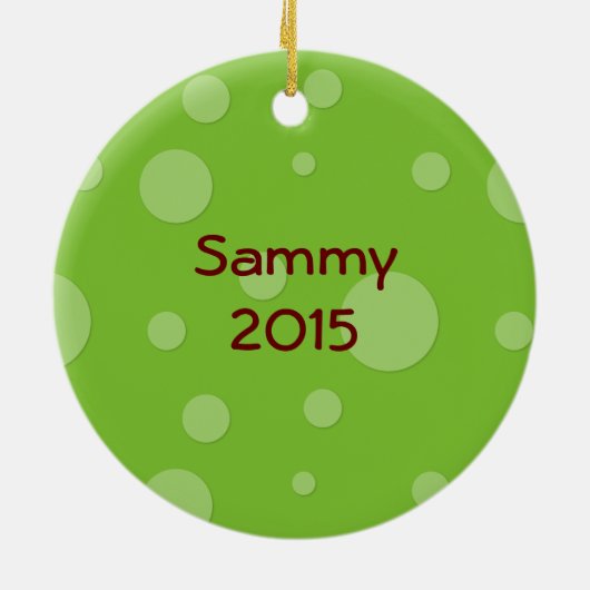 Happy Frog Keramisch Ornament (Achterkant)