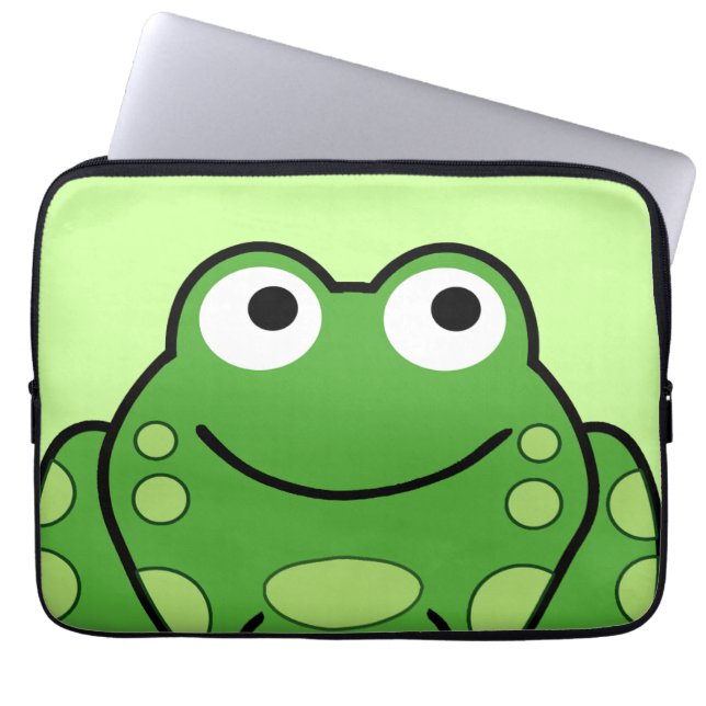 Happy Frog Laptop Sleeve (Voorkant)