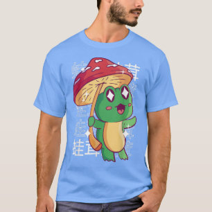 Happy Frog-paddenstoel Kawaii Japan Cottcore Aesth T-shirt