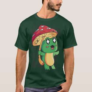 Happy Frog-paddenstoel Kawaii Japan Cottcore Aesth T-shirt