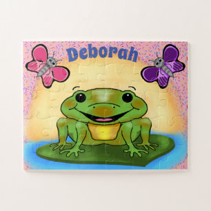 Happy Frog Puzzle Legpuzzel