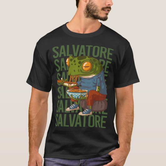 Happy Frog - Salvatore Naam T-shirt (Voorkant)