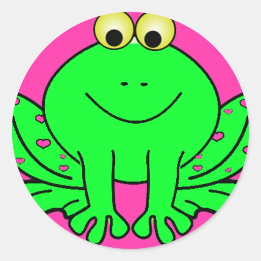 Happy Frog Sticker (Voorkant)