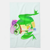 Happy Frog Sunny keukenhanddoek (Verticaal)