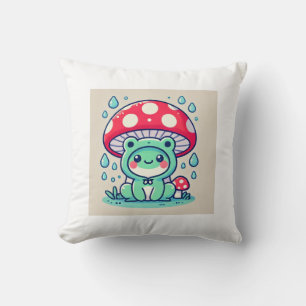 Happy Frog & Umbrella 🐸☔ Kussen
