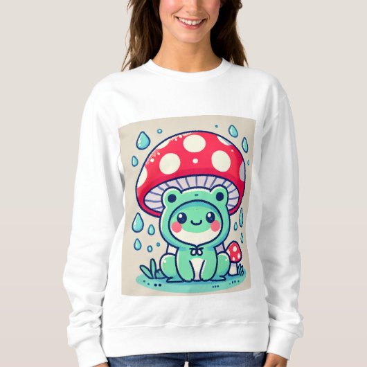 Happy Frog & Umbrella 🐸☔ Trui (Voorkant)