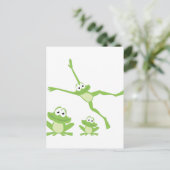 Happy Frogs Briefkaart (Staand voorkant)