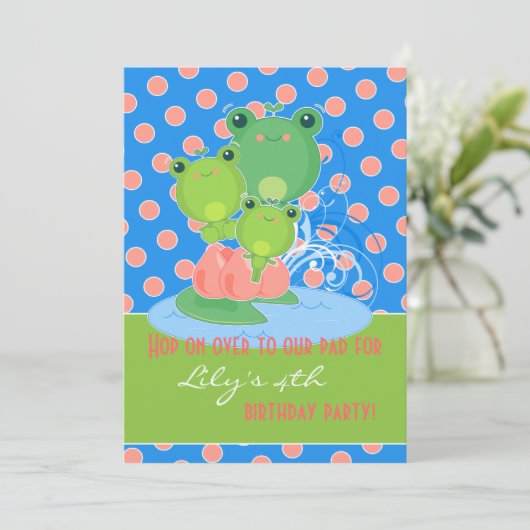 Happy Frogs Kaart (Staand voorkant)