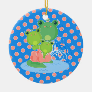 Happy Frogs Keramisch Ornament