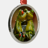 Happy Frogs Metalen Ornament (Rechts)
