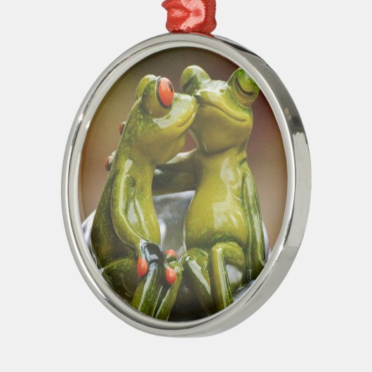 Happy Frogs Metalen Ornament (Links)